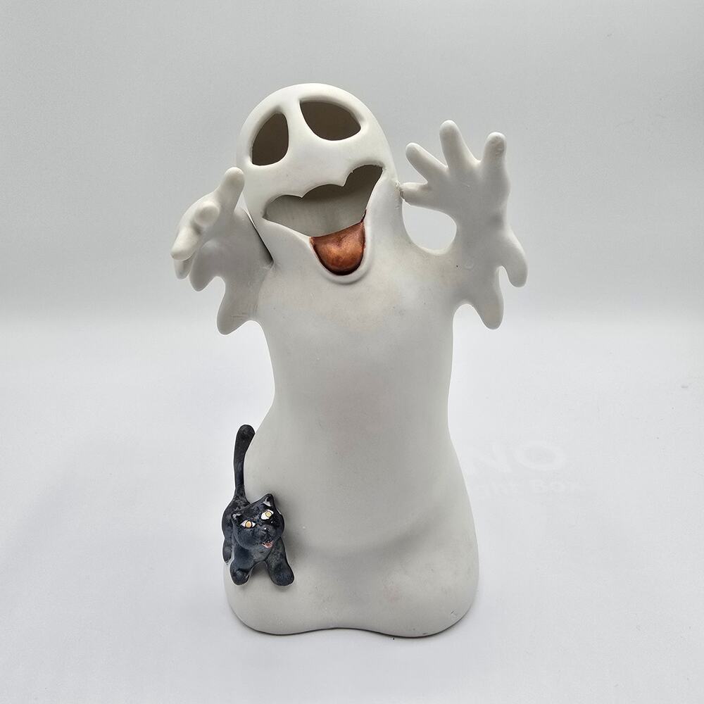 Vintage Ghostly Glow from Michael's porcelain candle lantern votive burner - Picture 6 of 11